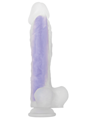 DILDO LUMINOSO EVOLUCIONADO MORADO