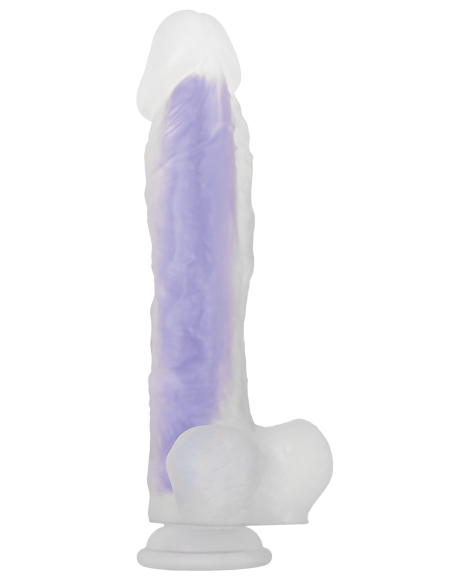 DILDO LUMINOSO EVOLUCIONADO MORADO