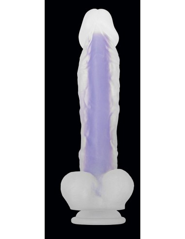 DILDO LUMINOSO EVOLUCIONADO MORADO