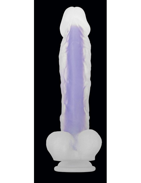 DILDO LUMINOSO EVOLUCIONADO MORADO