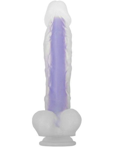 DILDO LUMINOSO EVOLUCIONADO MORADO