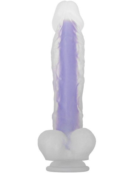 DILDO LUMINOSO EVOLUCIONADO MORADO