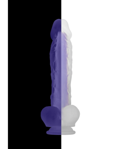 DILDO LUMINOSO EVOLUCIONADO MORADO