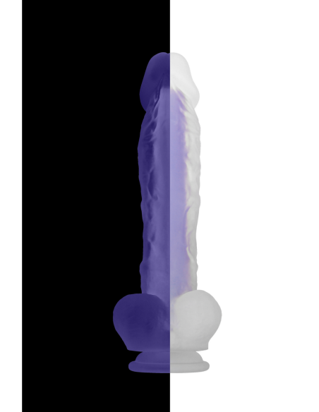DILDO LUMINOSO EVOLUCIONADO MORADO