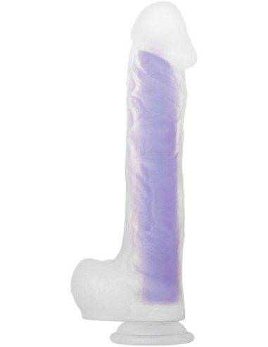 DILDO LUMINOSO EVOLUCIONADO MORADO