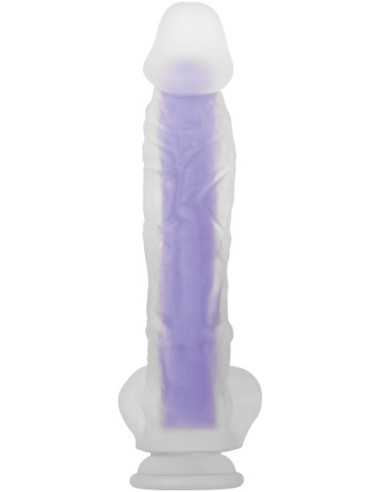 DILDO LUMINOSO EVOLUCIONADO MORADO