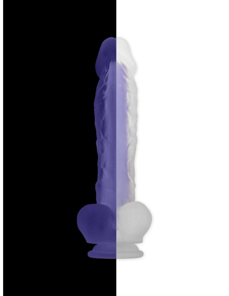 DILDO LUMINOSO EVOLUCIONADO MORADO