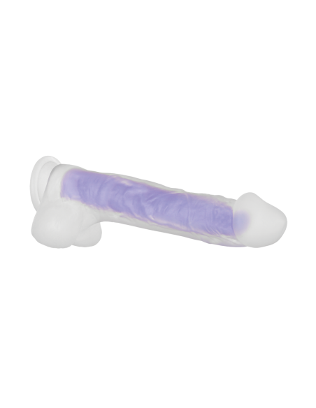 DILDO LUMINOSO EVOLUCIONADO MORADO