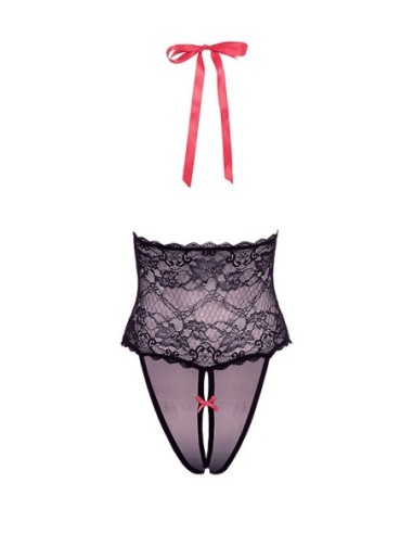 PELUCHE DE MALLA Y ENCAJE EN V BARELY BARE, OS