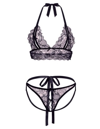 CONJUNTO DE BRALETTE PEEK A BOO BARELY BARE, OS