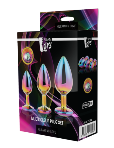 SET DE PLUG MULTICOLOR GLEAMING LOVE