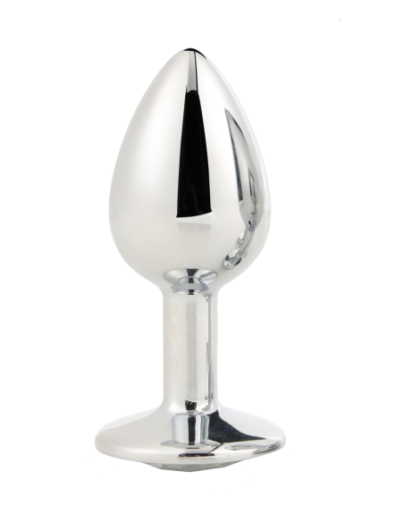 PLUG PLATA BRILLANTE AMOR PEQUEÑO
