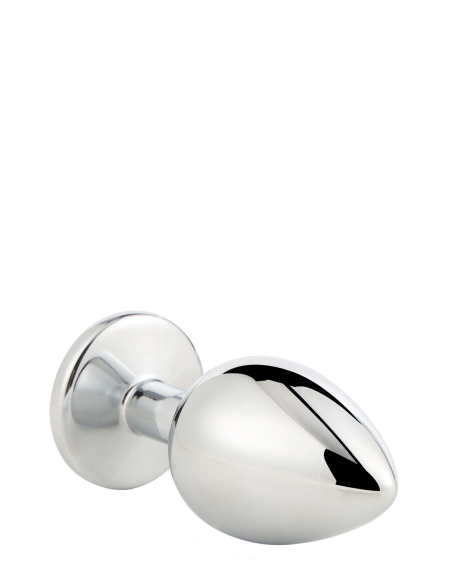 PLUG PLATA BRILLANTE AMOR PEQUEÑO