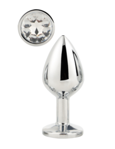 PLUG MEDIANO PLATA BRILLANTE AMOR 2