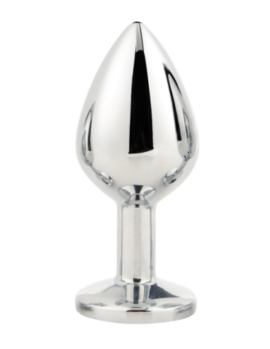 PLUG MEDIANO PLATA BRILLANTE AMOR