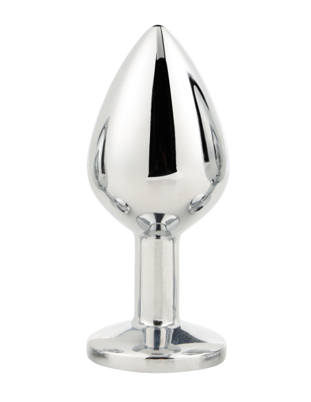 PLUG MEDIANO PLATA BRILLANTE AMOR