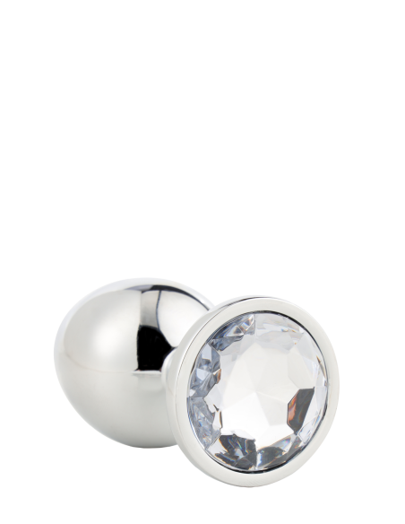 PLUG MEDIANO PLATA BRILLANTE AMOR