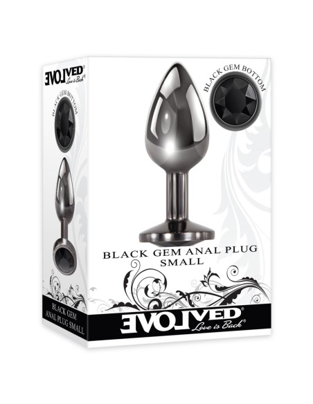 PLUG ANAL EVOLUCIONADO GEM NEGRO PEQUEÑO