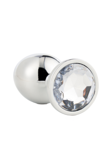 PLUG PLATA BRILLANTE AMOR GRANDE