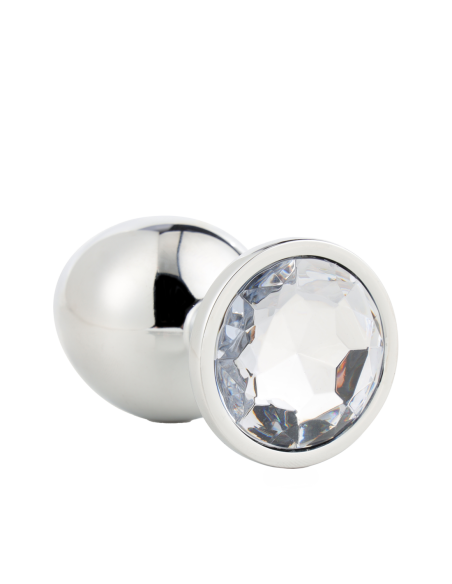 PLUG PLATA BRILLANTE AMOR GRANDE