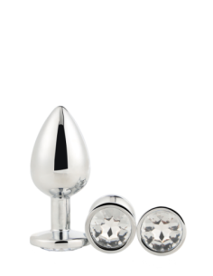 JUEGO DE TAPONES PLATA BRILLANTE AMOR 2