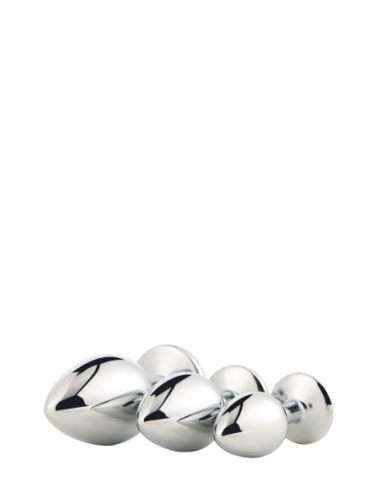 JUEGO DE TAPONES PLATA BRILLANTE AMOR