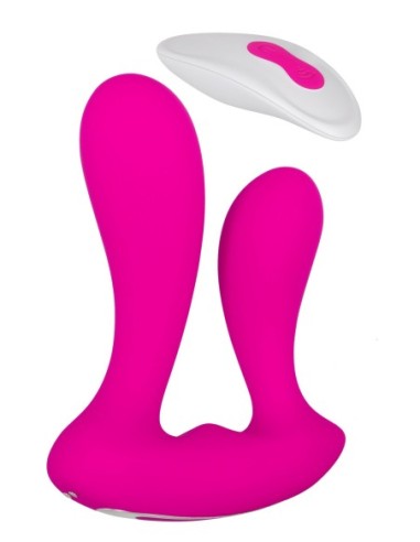 A&E VIBRADOR RECARGABLE DUAL ENTRY ROSA