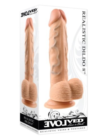DILDO REALISTA EVOLUCIONADO, LIGERO 20,3 cm