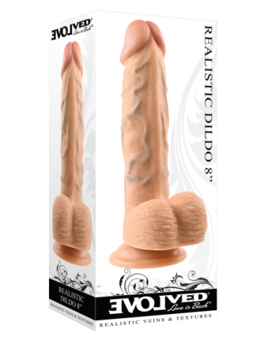 DILDO REALISTA EVOLUCIONADO, LIGERO 20,3 cm