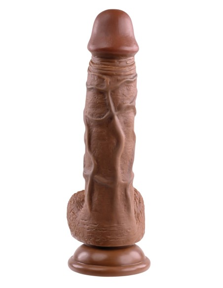 DILDO REALISTA EVOLUCIONADO, OSCURO 20,3 cm
