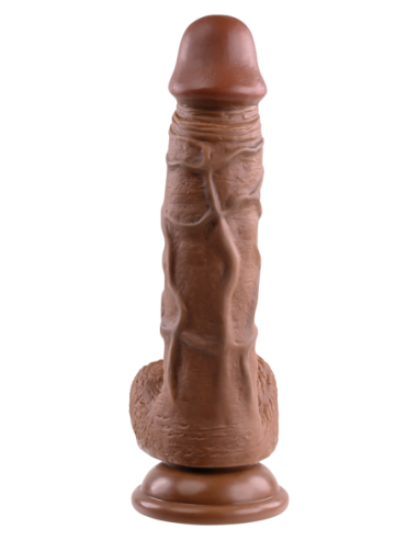 DILDO REALISTA EVOLUCIONADO, OSCURO 20,3 cm