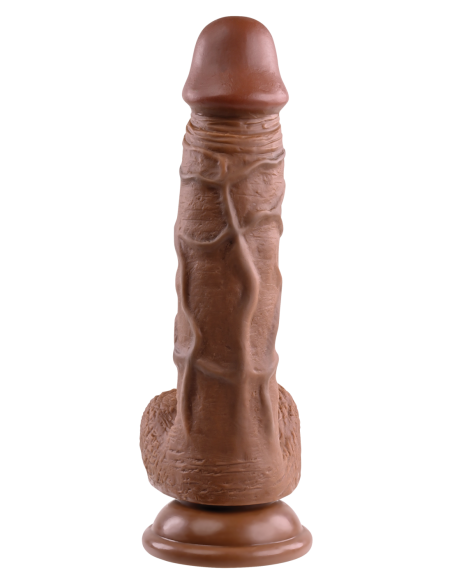 DILDO REALISTA EVOLUCIONADO, OSCURO 20,3 cm
