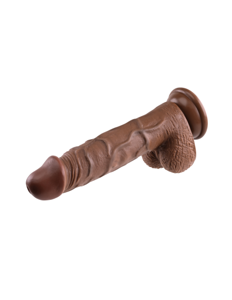 DILDO REALISTA EVOLUCIONADO, OSCURO 20,3 cm