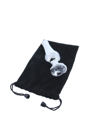 PLUG DE PLATA BRILLANTE AMOR S