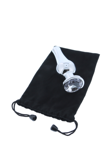 PLUG DE PLATA BRILLANTE AMOR L