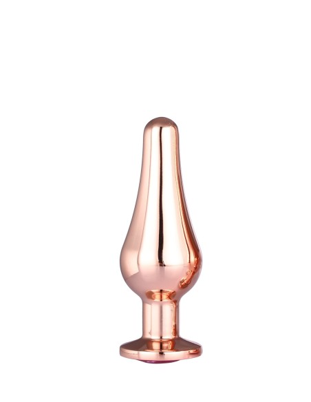 PLUG DE PLACER DE ORO ROSA BRILLANTE AMOR S