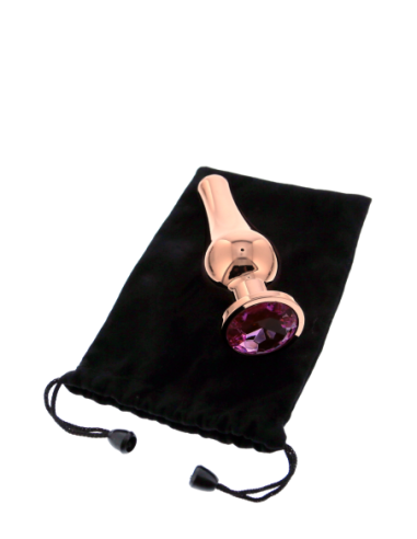 PLUG PLACER ORO ROSA BRILLANTE AMOR M