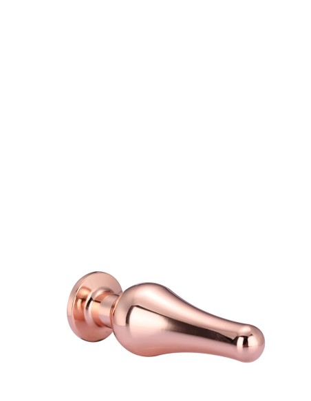 PLUG DE PLACER DE ORO ROSA BRILLANTE AMOR L