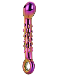 CONSOLADOR PUNTO G ACANALADO DE VIDRIO GLAMOUR