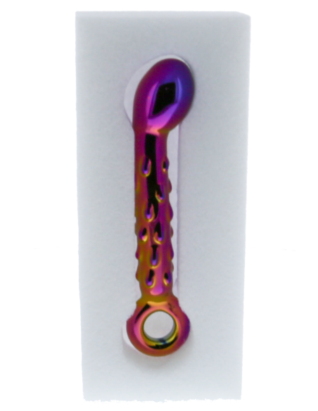 CONSOLADOR PUNTO G ACANALADO DE VIDRIO GLAMOUR