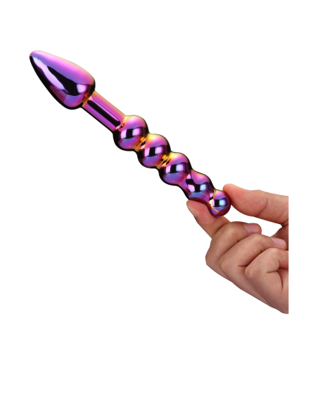 CONSOLADOR ANAL ESTRIADO DE CRISTAL GLAMOUR