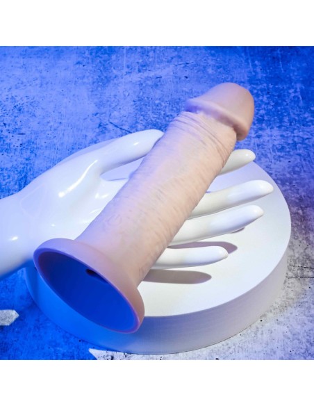 DONG VIBRADOR EVOLUCIONADO DE 6 PULGADAS CARNE LIGERA