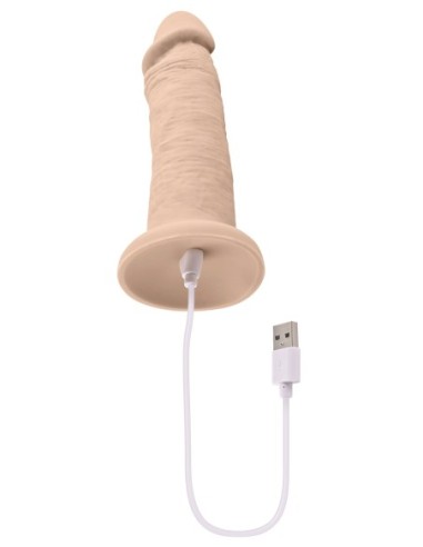 DONG VIBRADOR EVOLUCIONADO DE 6 PULGADAS CARNE...