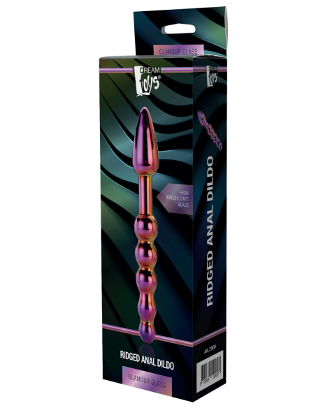 CONSOLADOR ANAL ESTRIADO DE CRISTAL GLAMOUR