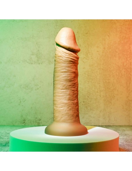 DONG VIBRADOR EVOLUCIONADO 6INCH CARNE OSCURA