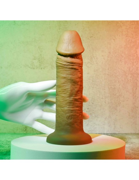 DONG VIBRADOR EVOLUCIONADO 6INCH CARNE OSCURA