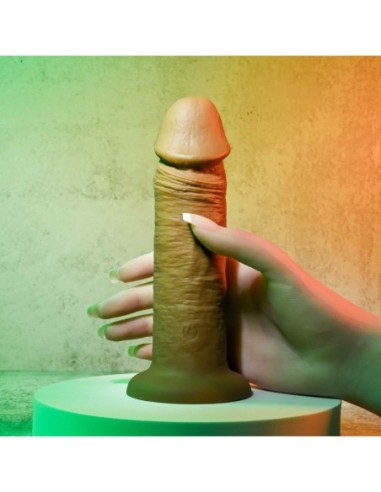 DONG VIBRADOR EVOLUCIONADO 6INCH CARNE OSCURA