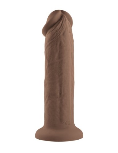 EVOLUCIONADO 7INCH GIRTHY VIBRADOR DONG CARNE OSCURA