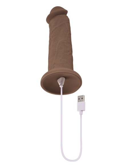 EVOLUCIONADO 7INCH GIRTHY VIBRADOR DONG CARNE OSCURA