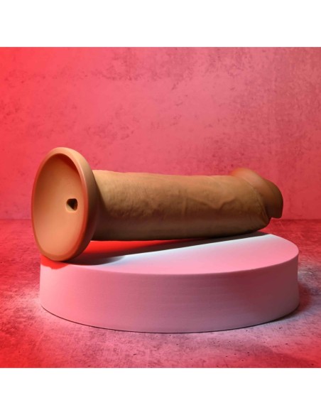 EVOLUCIONADO 7INCH GIRTHY VIBRADOR DONG CARNE OSCURA